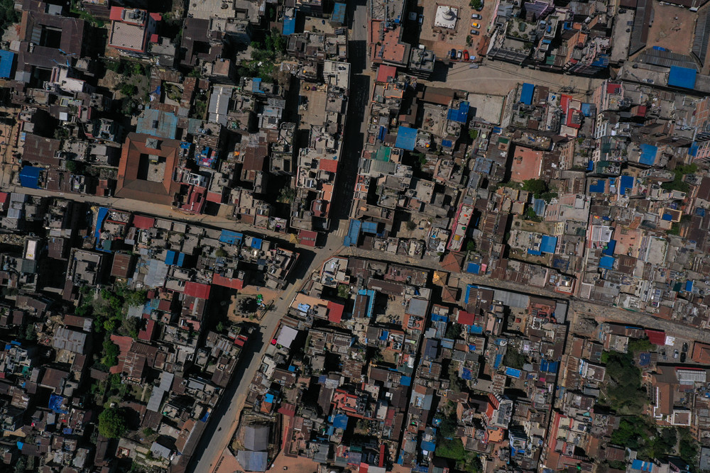 आकाशबाट हेर्दा लकडाउनमा यस्तो देखियो पाटन (फोटोफिचर)