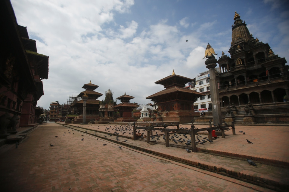 तस्बिरमा ललितपुरको कर्फ्यू