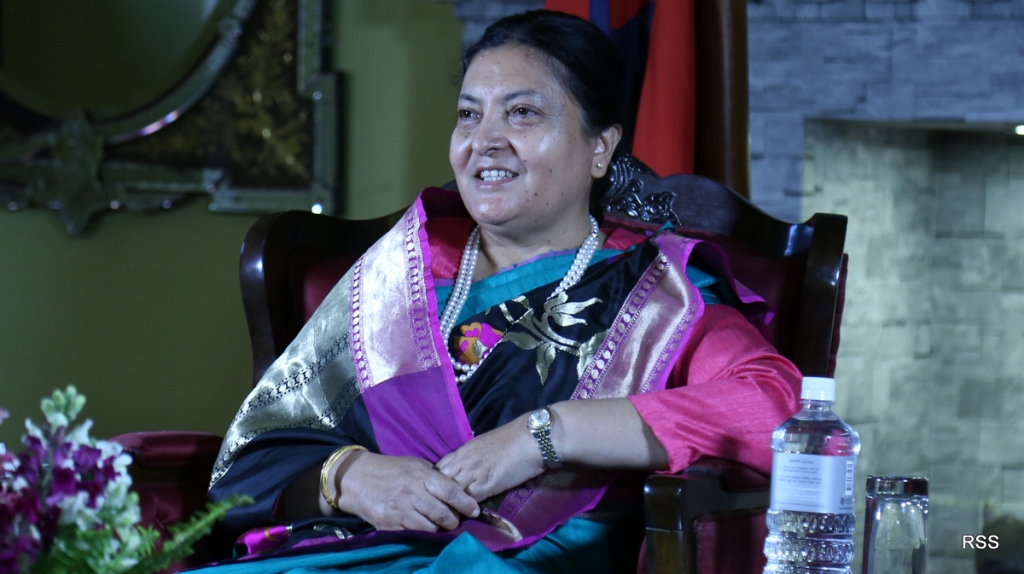 राष्ट्रपति भण्डारीद्वारा ट्रम्प दम्पतीकाे स्वास्थ्यलाभको कामना