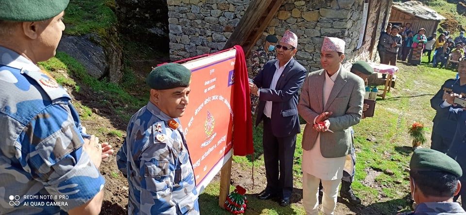 ओलाङचुङगोलामा सशस्त्र प्रहरीको बिओपी स्थापना 