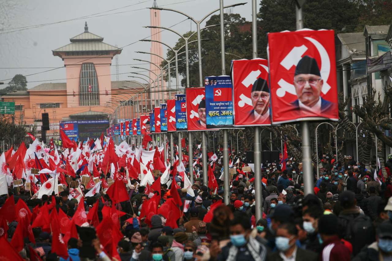 केपी ओलीको सभामा जे देखियो (फोटोफिचर)