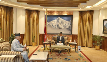 राष्ट्रपति पौडेल र प्रधानमन्त्री दाहालबीच भेटवार्ता