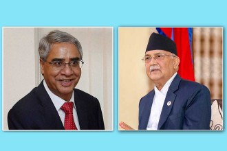 देउवाको ओलीलाई पत्र- राष्ट्रपतिमा कांग्रेस उम्मेदवारलाई मागे भोट