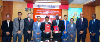 ग्लोबल आइएमई बैंक र आईएफसीबीच एड्भाइजरी सेवा उपलब्ध गराउने सम्बन्धि सम्झौता