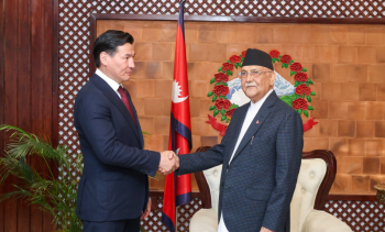 प्रधानमन्त्रीसँग रुसी प्रतिनिधिमण्डलको भेटवार्ता, राष्ट्रपति पुटिनलाई नेपाल भ्रमणकाे निमन्त्रणा