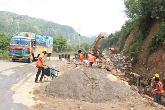 मुग्लिन–मलेखु सडक स्तरोन्नति, हालसम्म २९ प्रतिशत मात्रै भौतिक प्रगति
