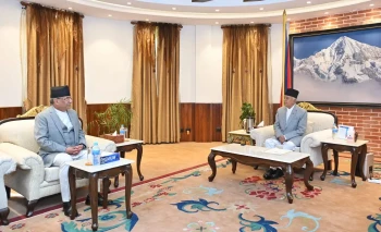 राष्ट्रपतिसँग प्रचण्डको भेट, पछिल्लो राजनीतिक घटनाक्रमबारे छलफल 