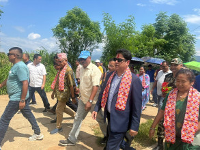 उद्योगमन्त्री भण्डारीबाट हेटौंडा सिमेन्ट र मयुरधाप औद्योगिक क्षेत्र अवलोकन