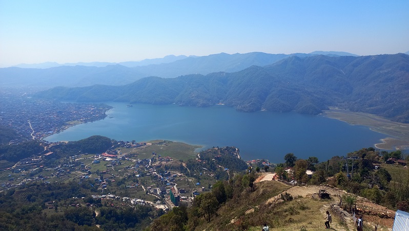पर्यटकीय क्षेत्र सराङकोटबाट देखिएको फेवाताल