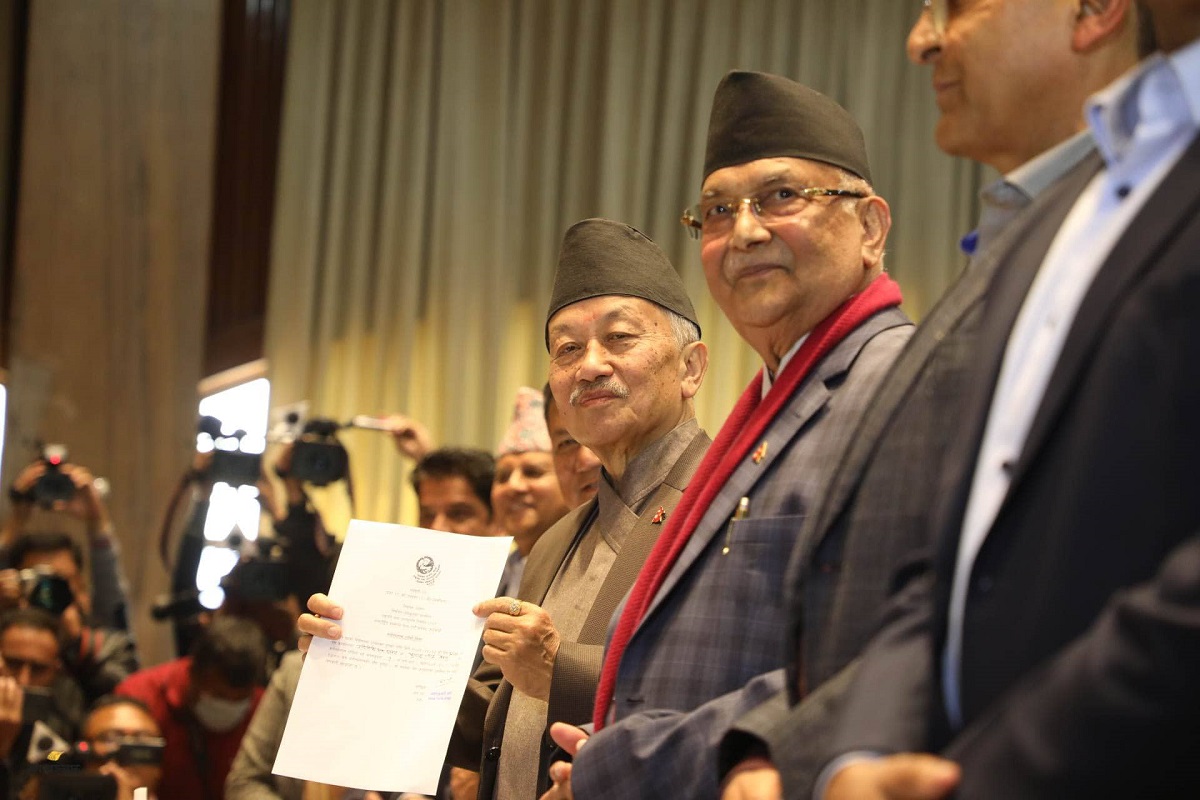 राष्ट्रपतिका उम्मेदवार नेम्बाङले गराए मनोनयन दर्ता