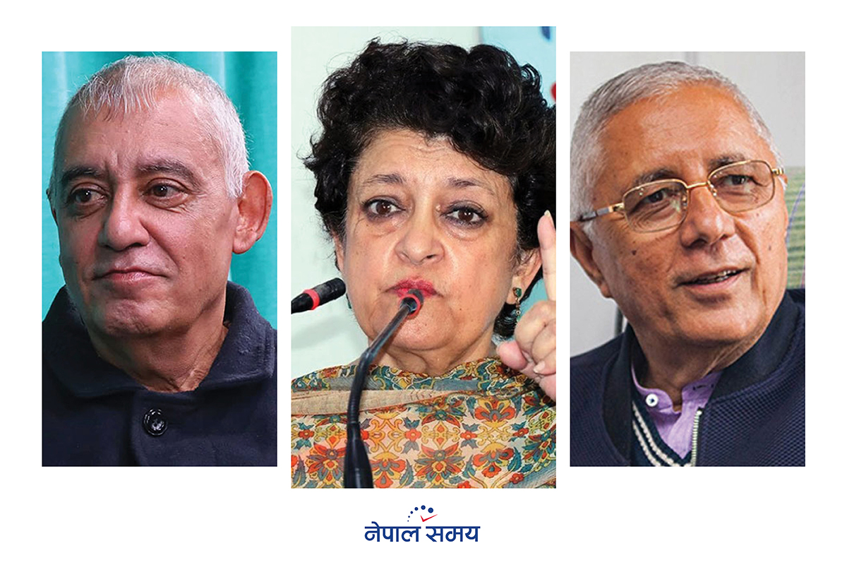 अस्तित्वको लडाइँले तीन कोइराला तीनतिर