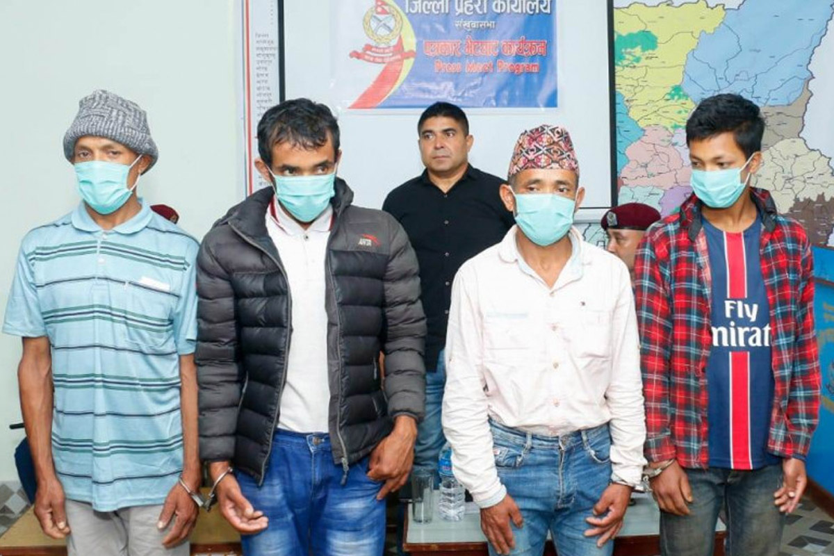 मादी घटनाका दोषीमध्ये चार जना जेल चलान